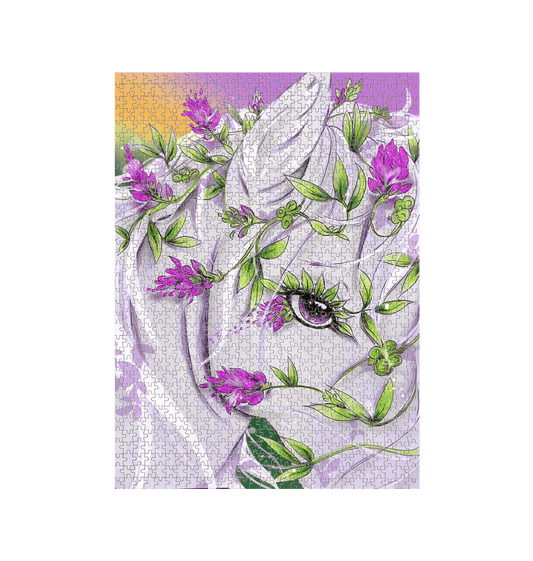 White Jigsaw Puzzles Front