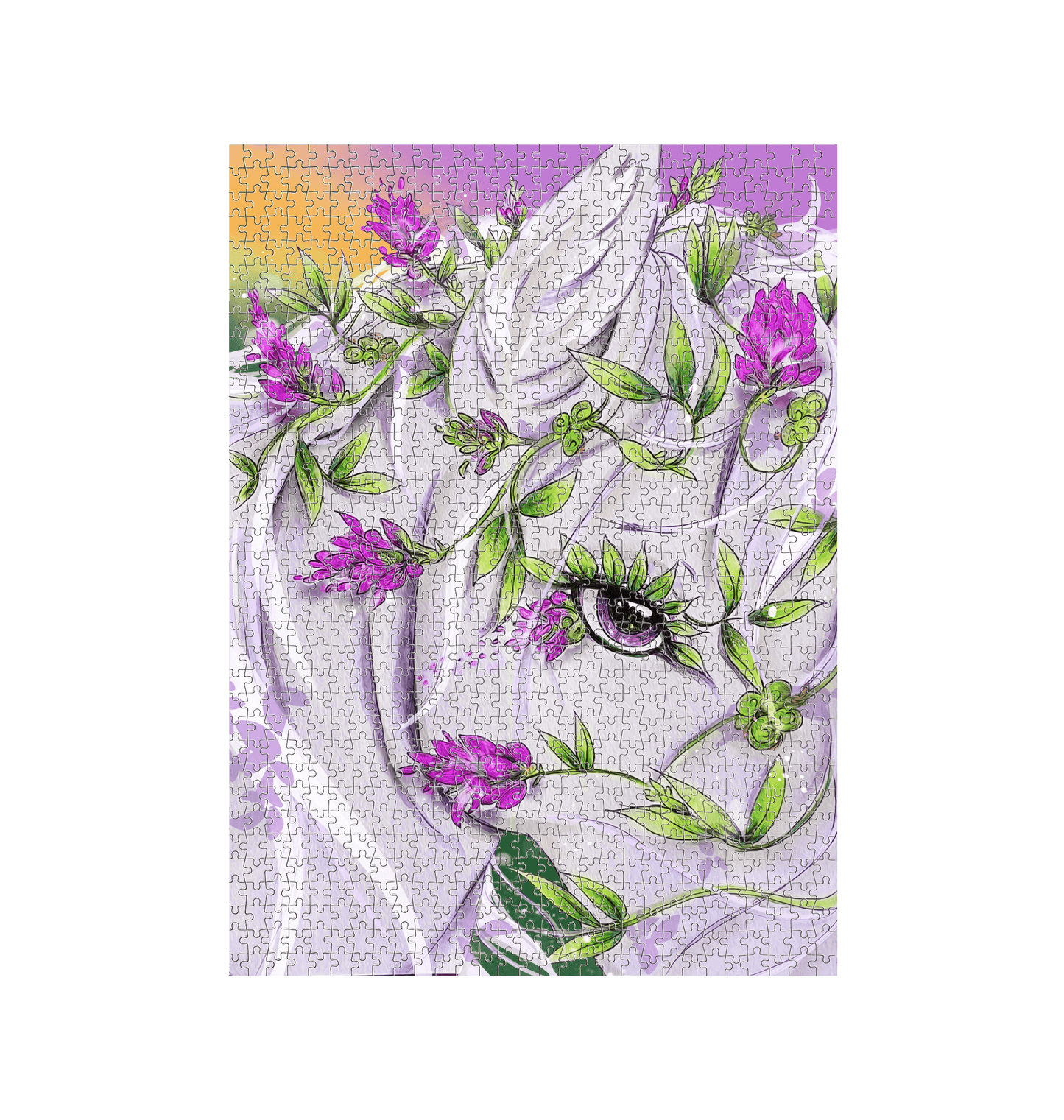White Jigsaw Puzzles Front