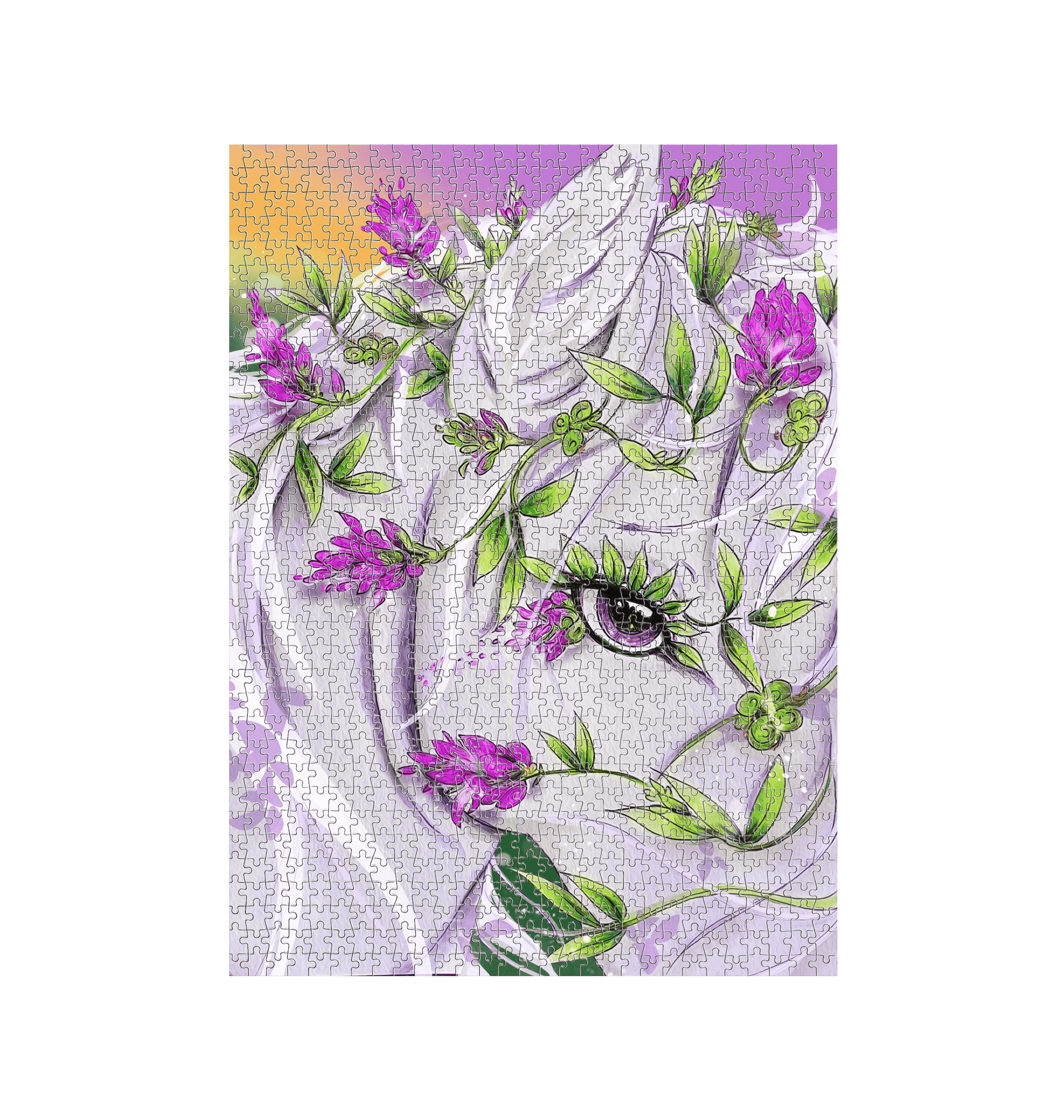 White Jigsaw Puzzles Front