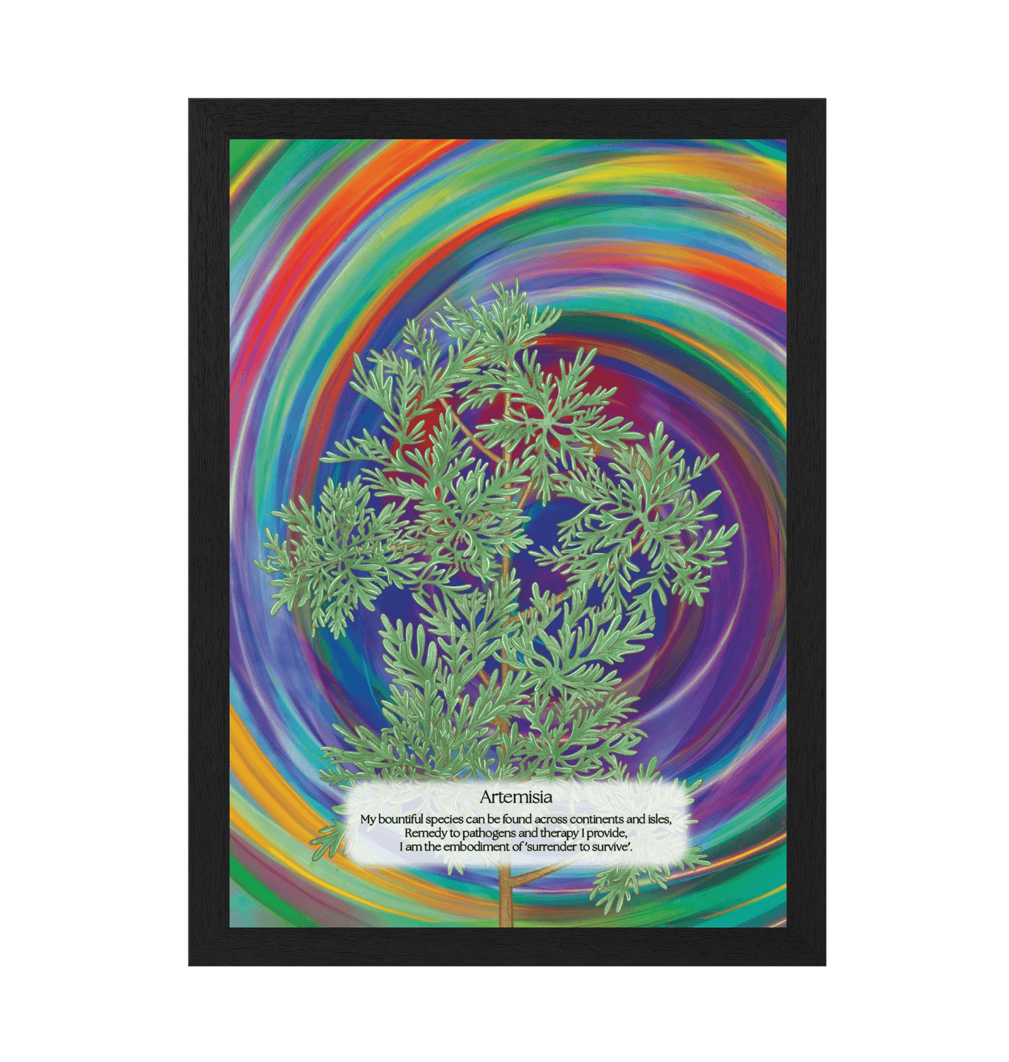 Black Frame Framed art print Front
