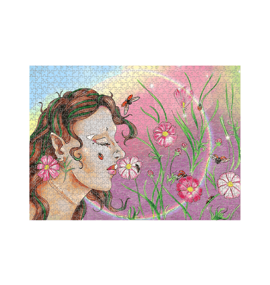 White Jigsaw Puzzles Front