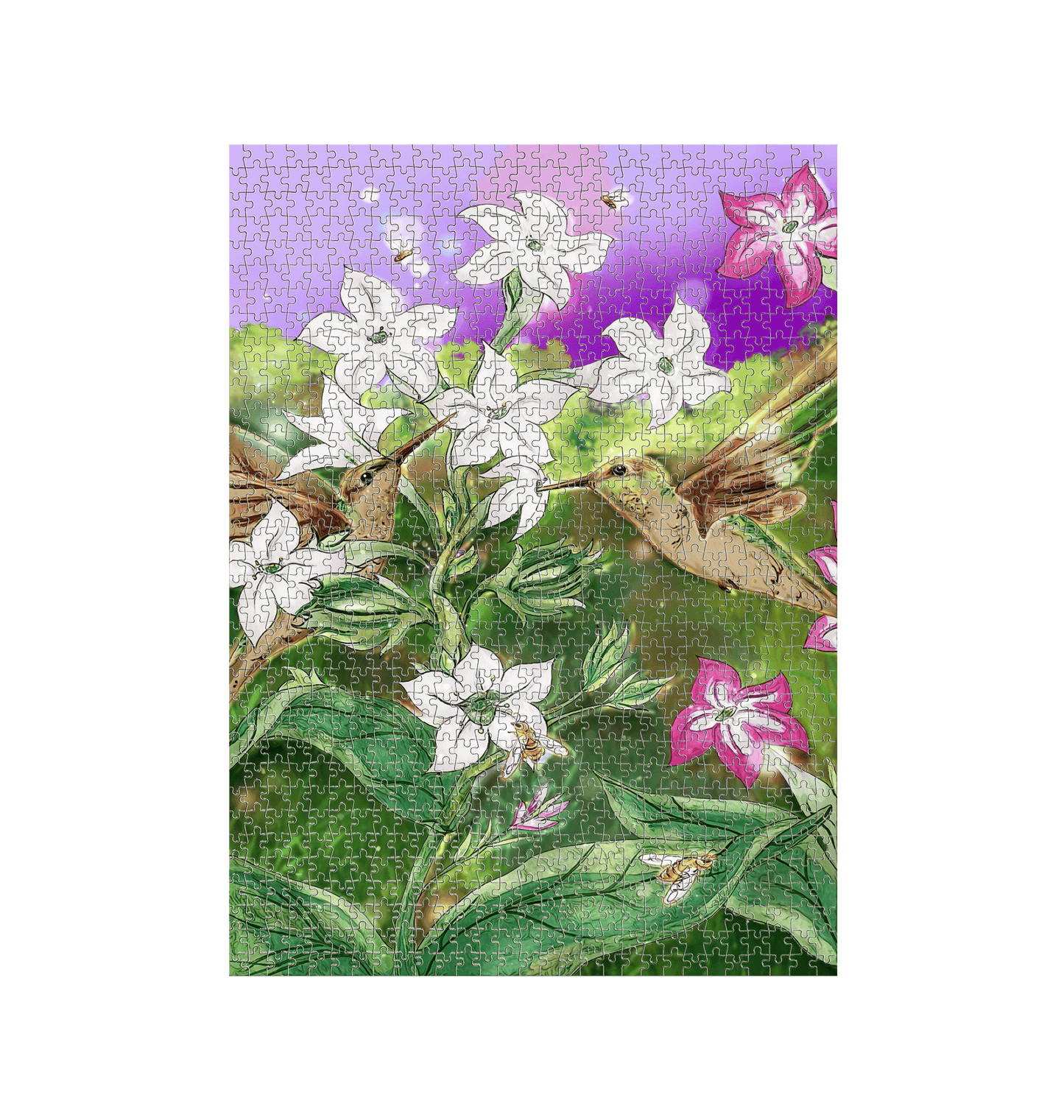 White Jigsaw Puzzles Front